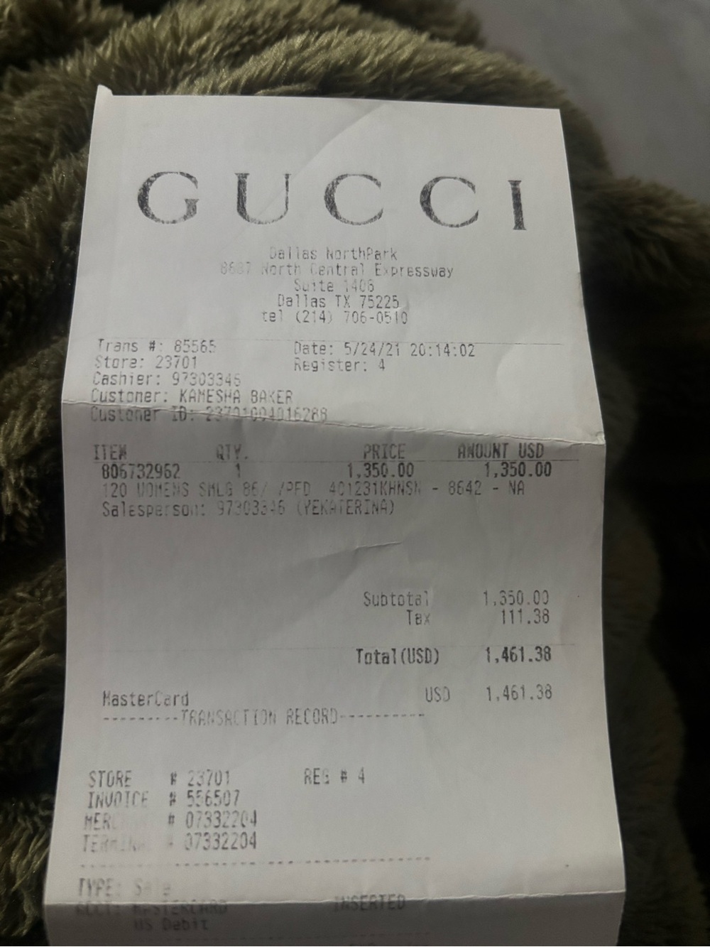 Gucci Beige Monogram Dionysus Chain Crossbody Bag - Picture 6 of 6